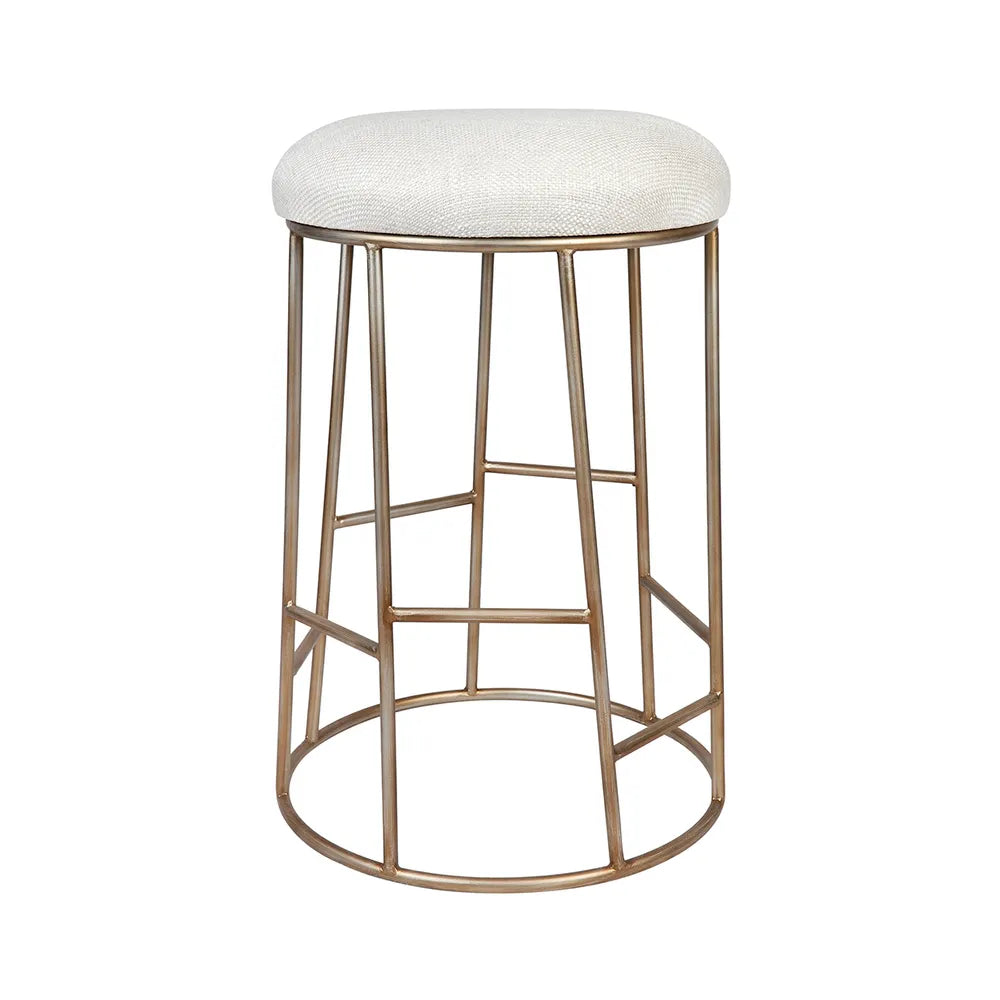 Aiden Gold Steel Kitchen Stool