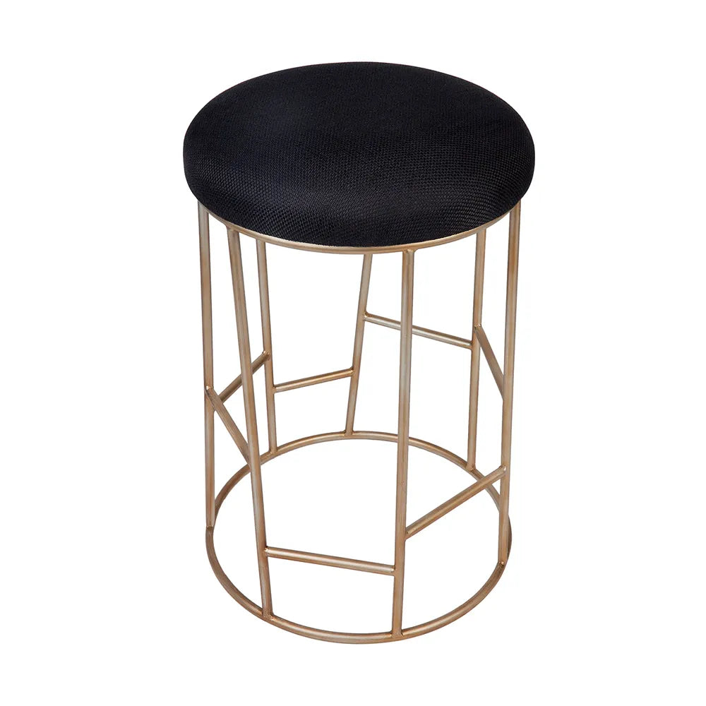 Aiden Gold Steel Kitchen Stool