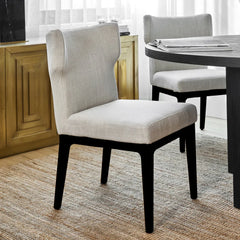 Ashton Black Dining Chair Set of 2  - Natural