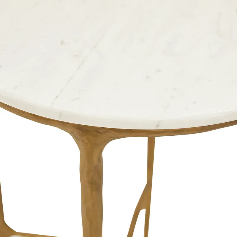 Heston Round Marble Side Table