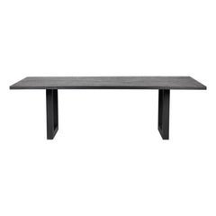 Leeton Oak Dining Table - 2m Black