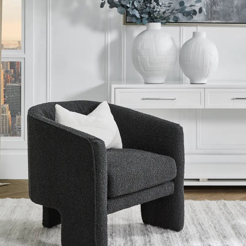 Kylie Arm Chair - Black Onyx Boucle