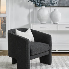 Kylie Arm Chair - Black Onyx Boucle