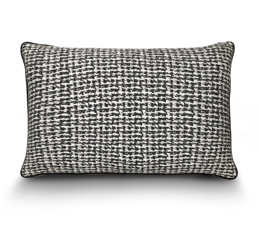 Monochrome Tweed Cushion