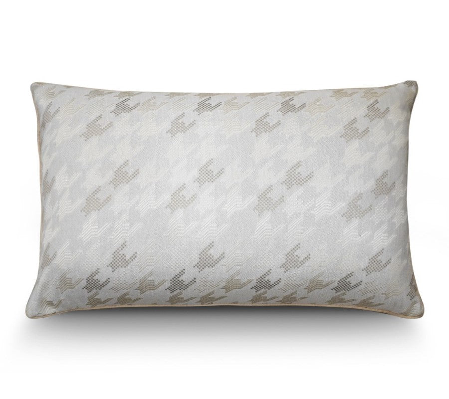 Ivory Houndstooth Cushion