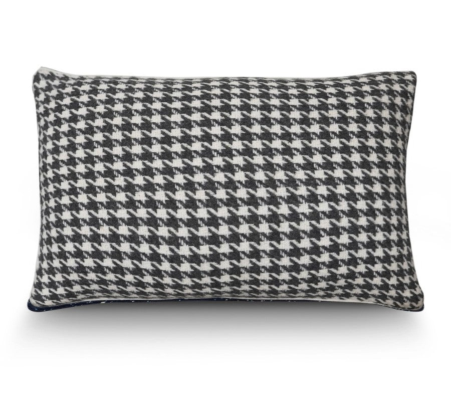 Grey Houndstooth Cushion