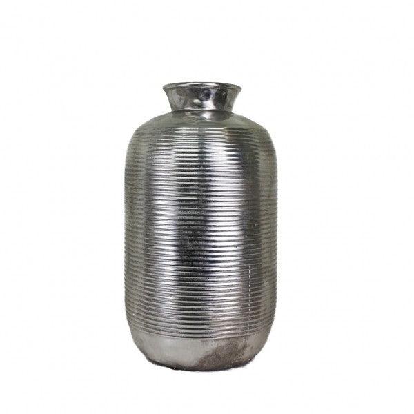 Silver Essence Metal Vase Collection